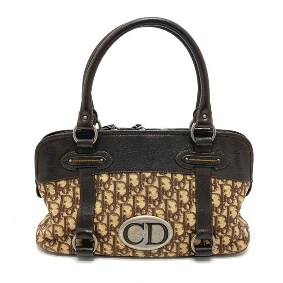 Christian CHRISTIAN DIOR Trotter Bag Vintage Semi Shoulder Hand Bag Brown - Picture 1 of 10